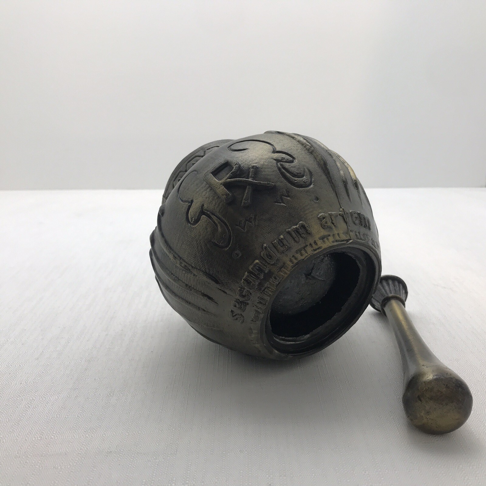 Maimonides 1135-1204 Secundum Artem Brass Rx Mortar & Pestle Coricidin