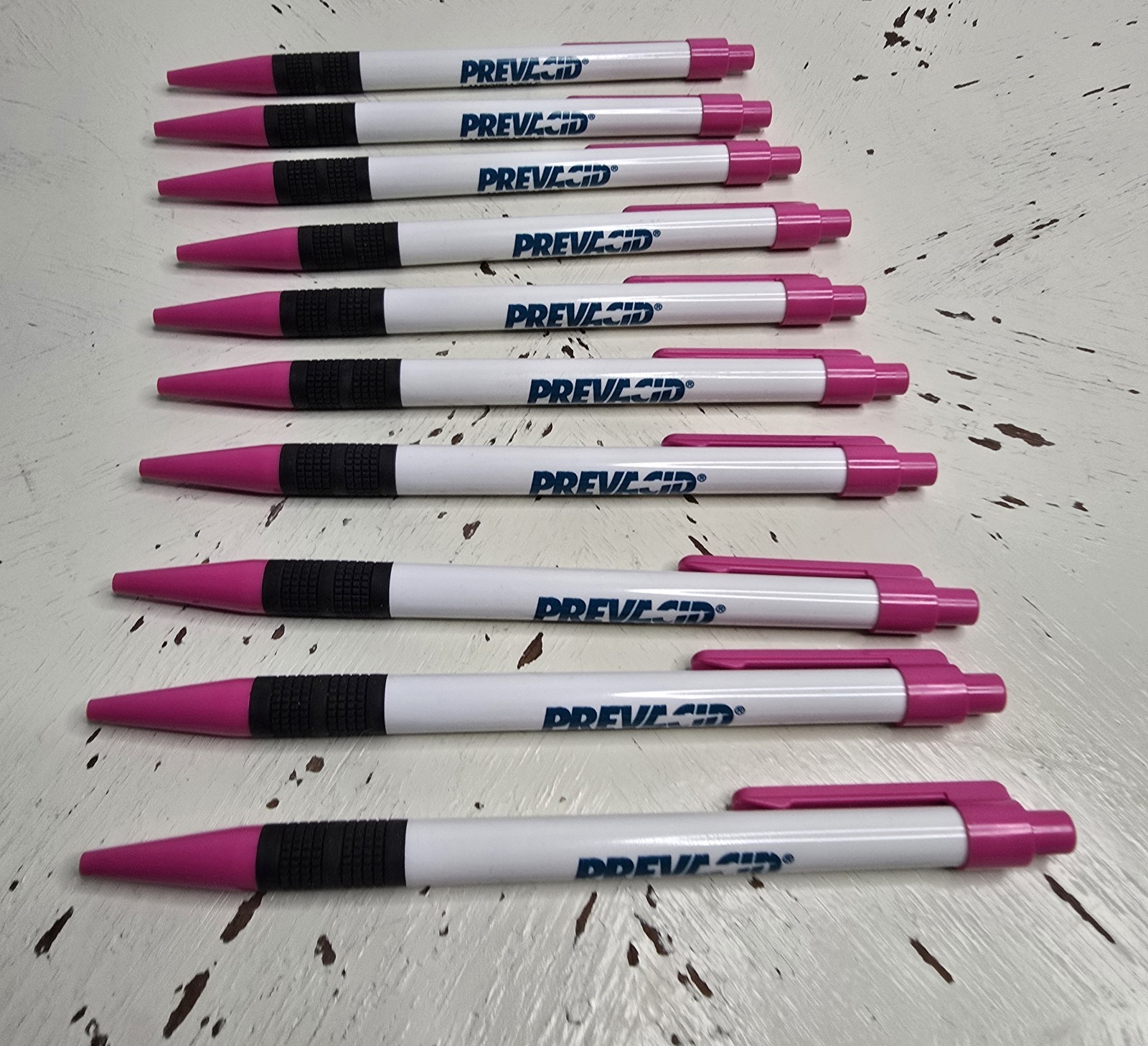 LOT 10 PREVACID Drug Rep Advertising Pen Pharmaceuticals Collectable Pharma Rx
