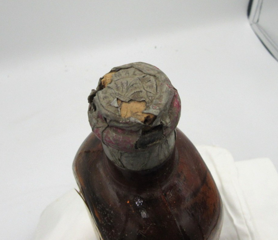 1890’s Maltine Mfg Co Cascara Sagrada New York 7 3/8 ” Amber Medicine bottle