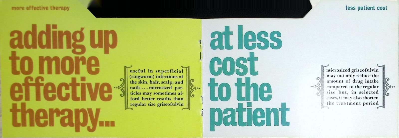 Vintage 1967 Grisactin 250 Medical Advertising Brochure – Ayers Laboratories