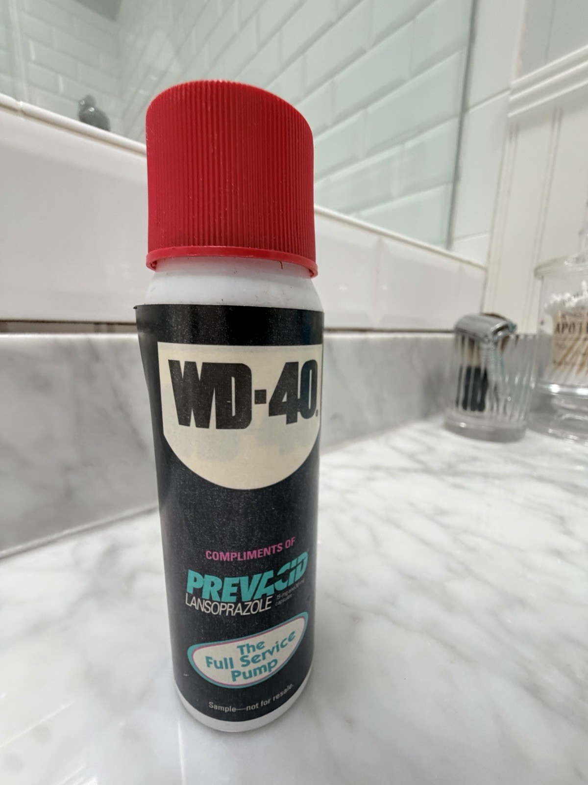 Prevacid Drug Rep Pharmaceutical Pharma Advertising WD-40 the full service pump