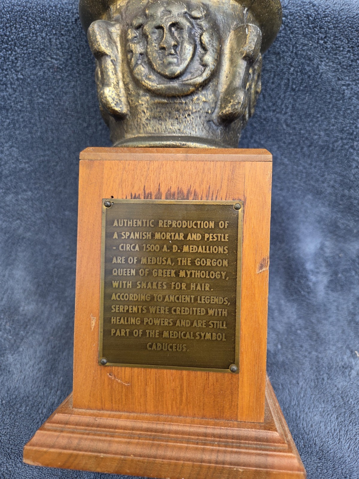 Vtg 1957, Robertsons Rexall Drugs Outstanding Achievement Award Trophy