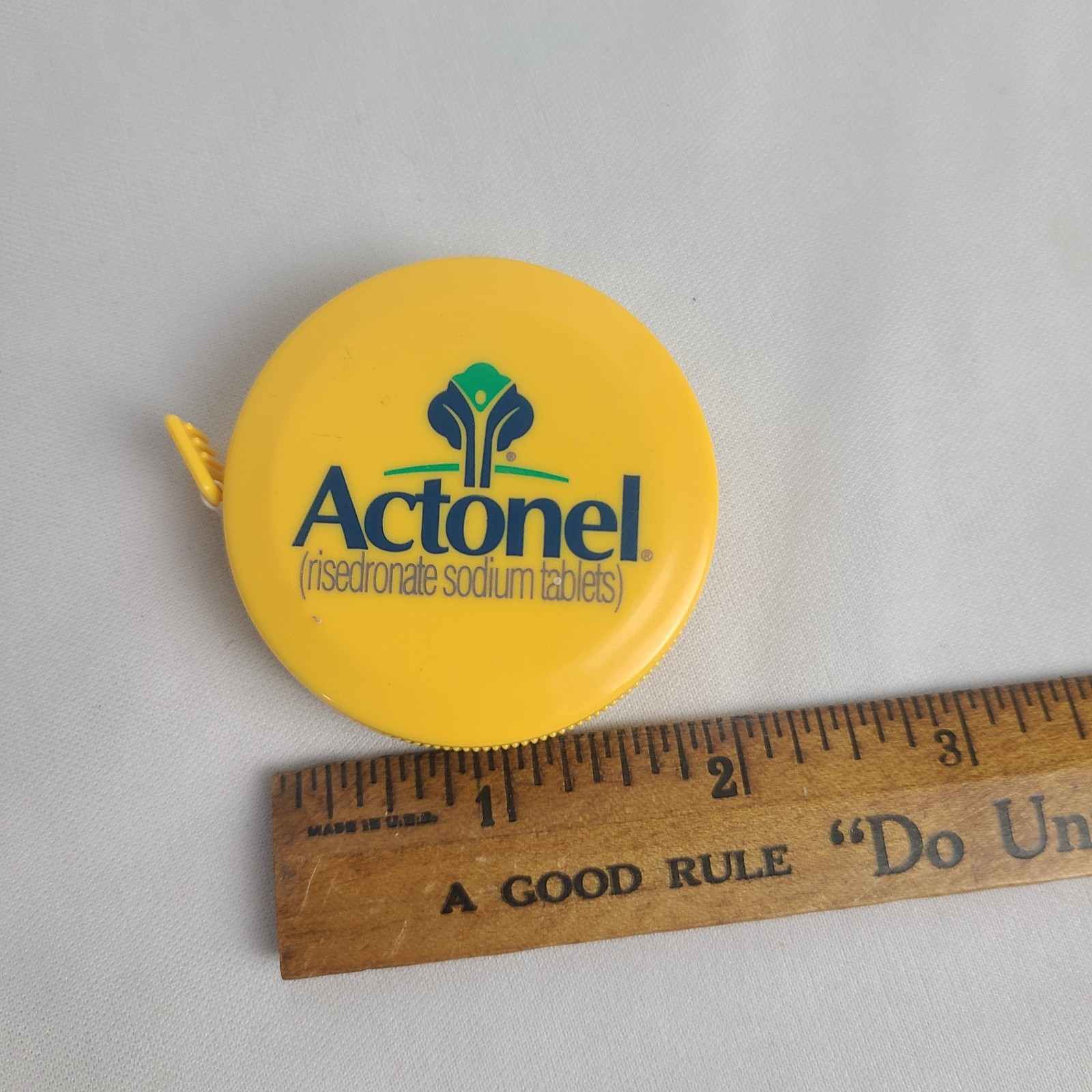 Actonel Promotional Retracting Sewing Tape Measure Pharmaceutical Drup Rep Item
