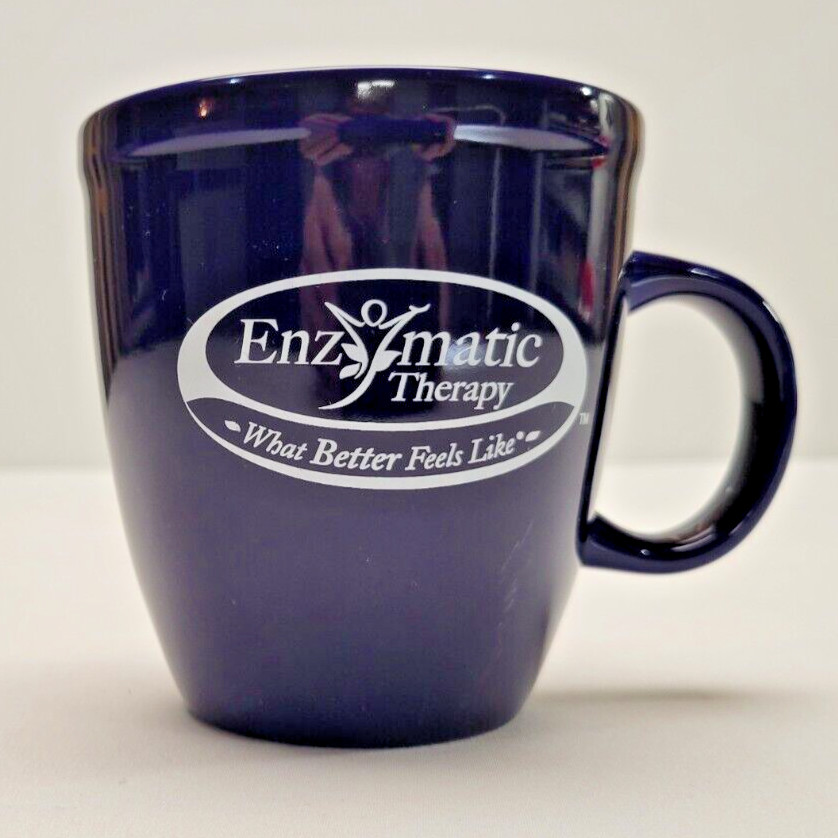 Enzymatic Therapy Mug Dark Blue Pharmacy Drug Rep Promotion 16 oz.
