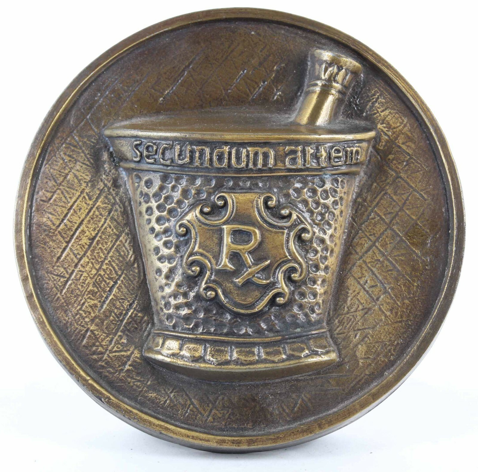 Chlor Trimetron 1977 6″ Diameter Brass RX Plaque
