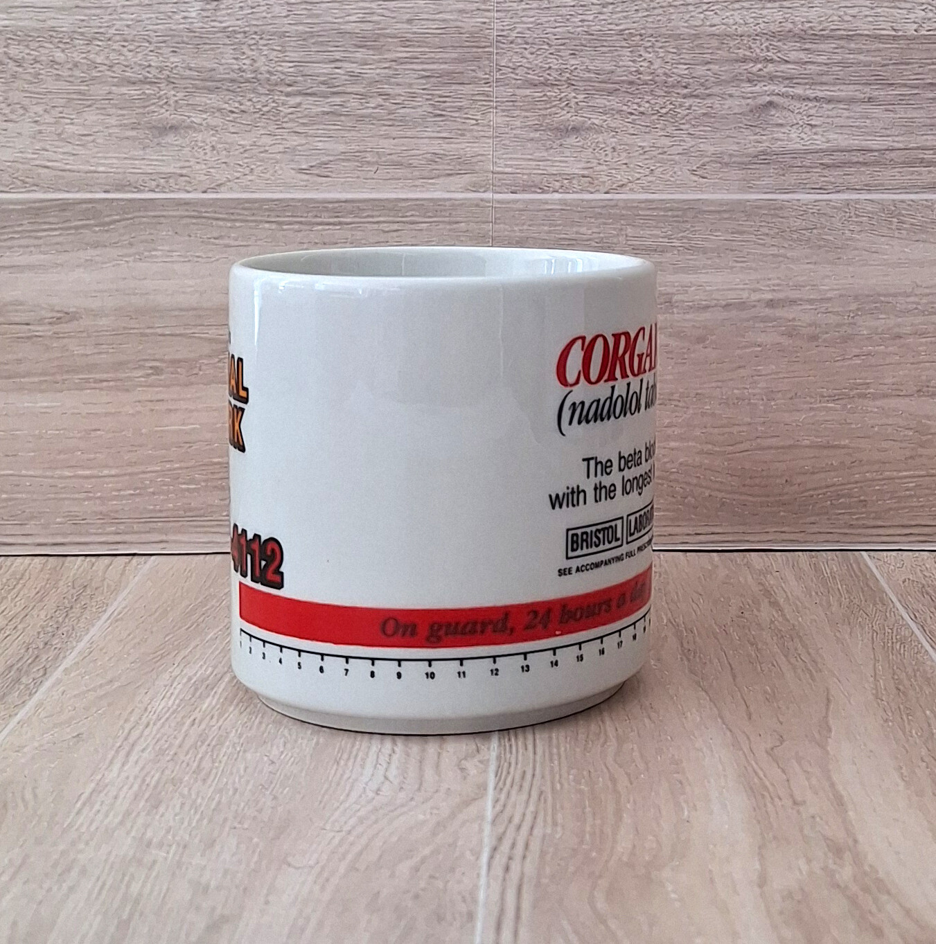 Corgard Coffee Mug Bristol Laboratories Pharmaceutical Drug Rep Swag Physician
