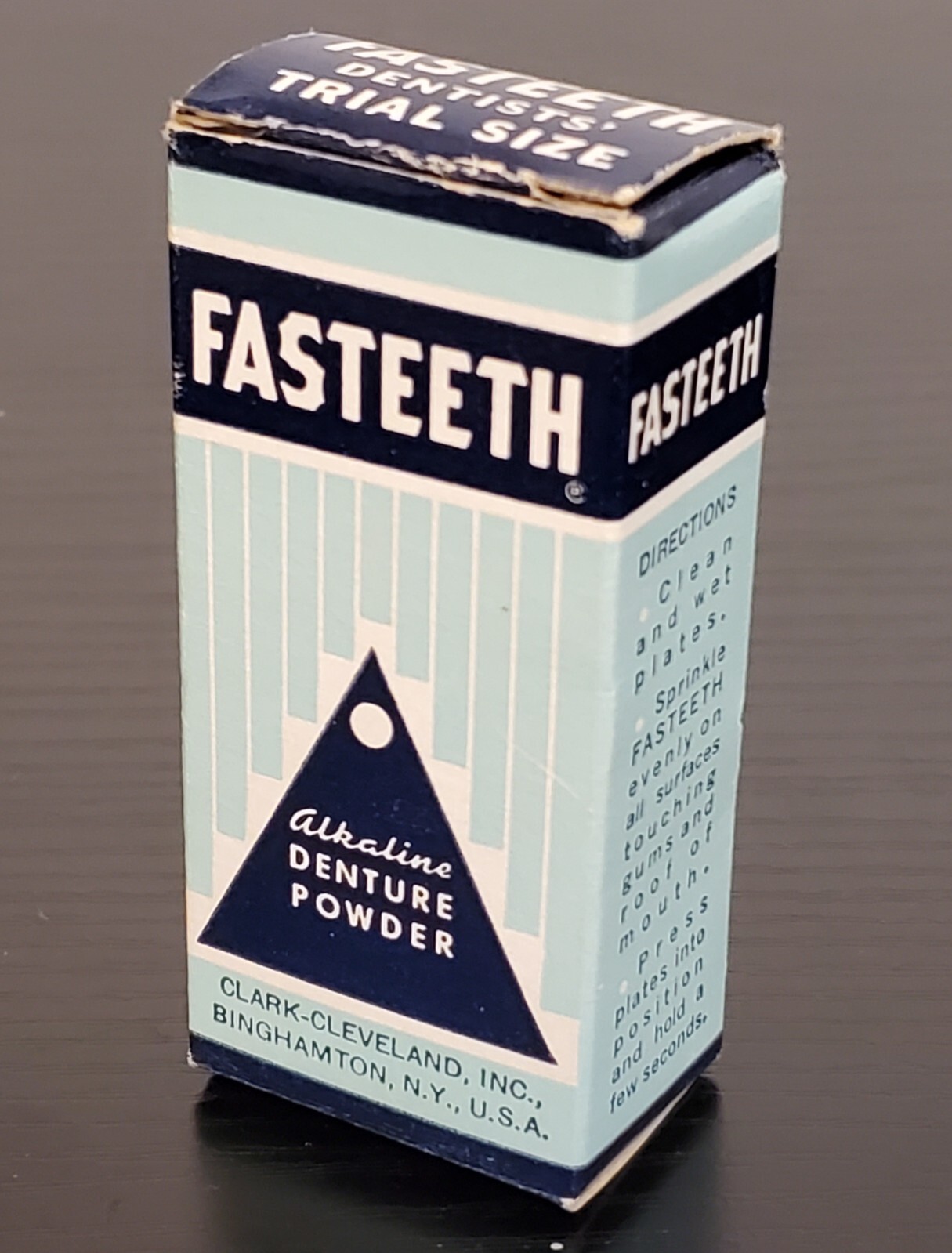Vintage Fasteeth Denture Alkaline Adhesive Powder – New Old Stock
