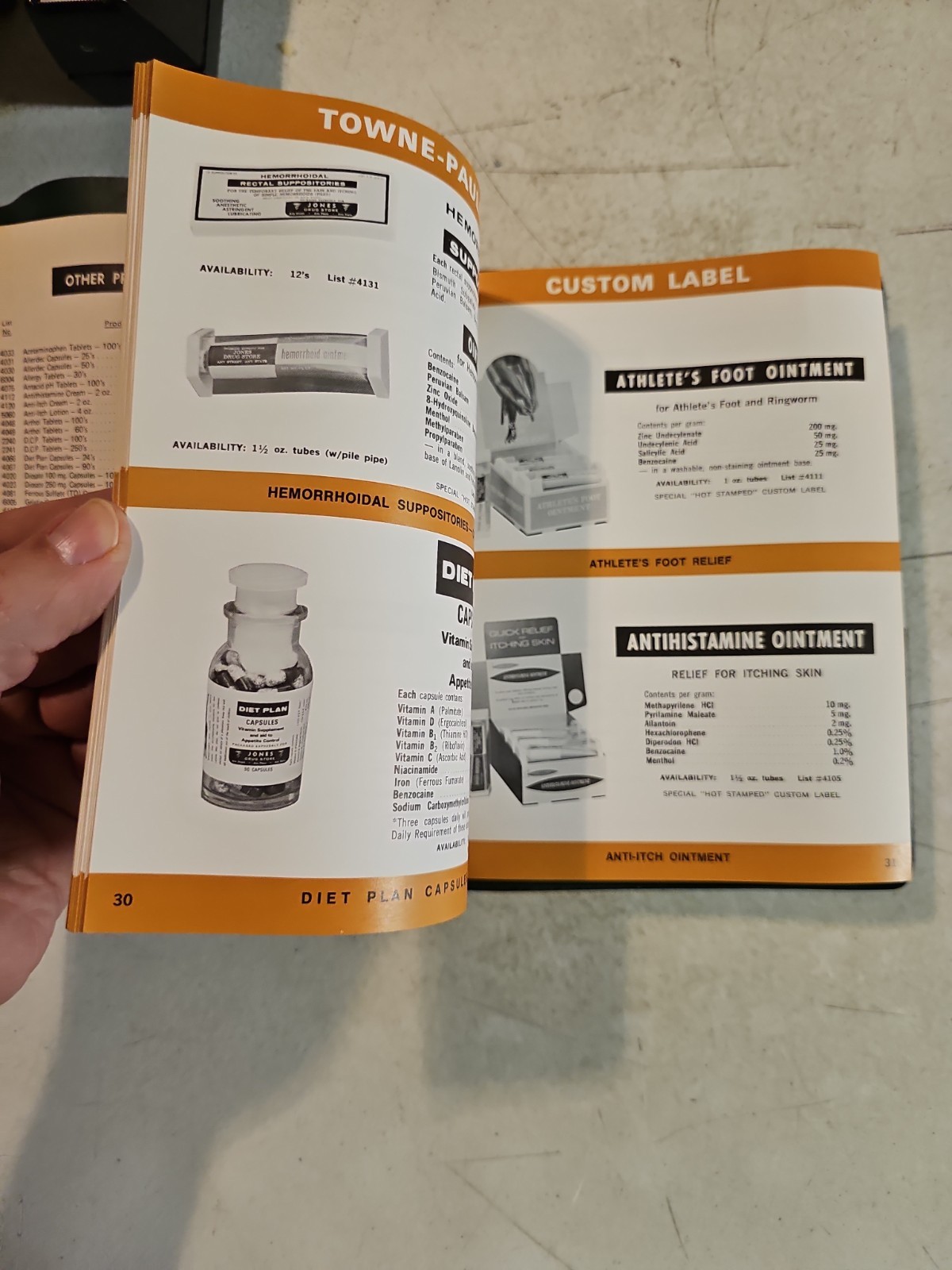 Vintage 1974 Towne Paulsen & Co Pharmaceutical Catalog And Price Lists