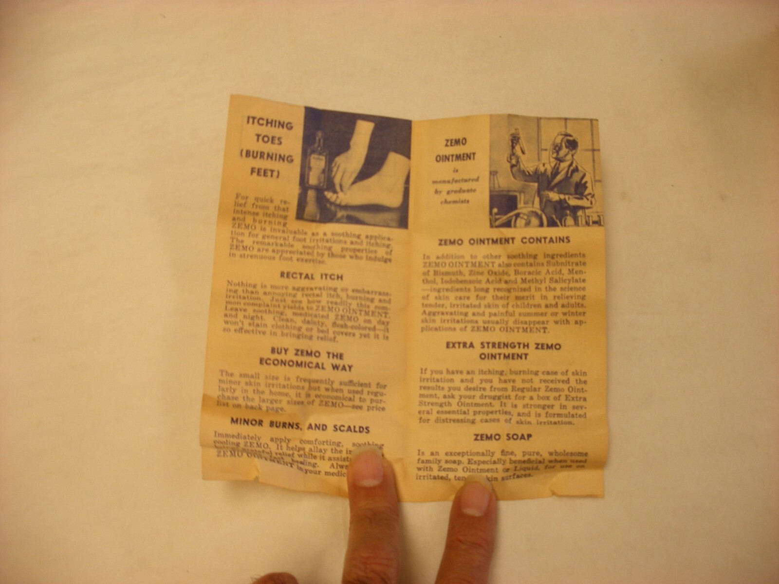 Vintage Medical Remedy Pharmacy Quack Cure – Zemo Ointment – Empty