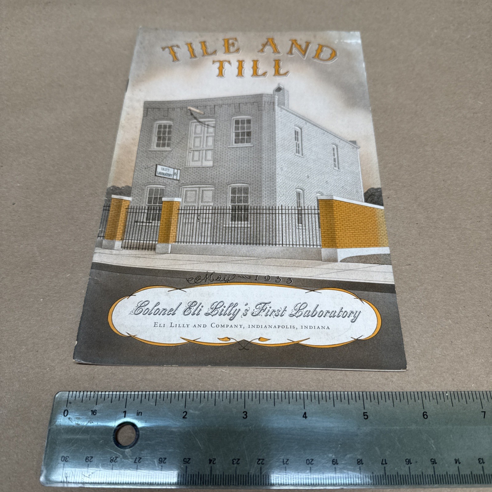 Tile And Till Magazine Eli Lilly And Company May 1935 Indianapolis Indiana