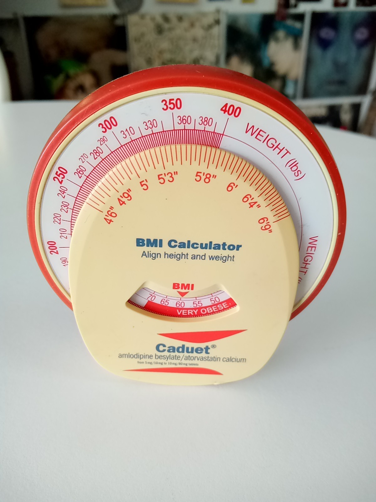 Vintage BMI Calculator/Refrigerator Magnet