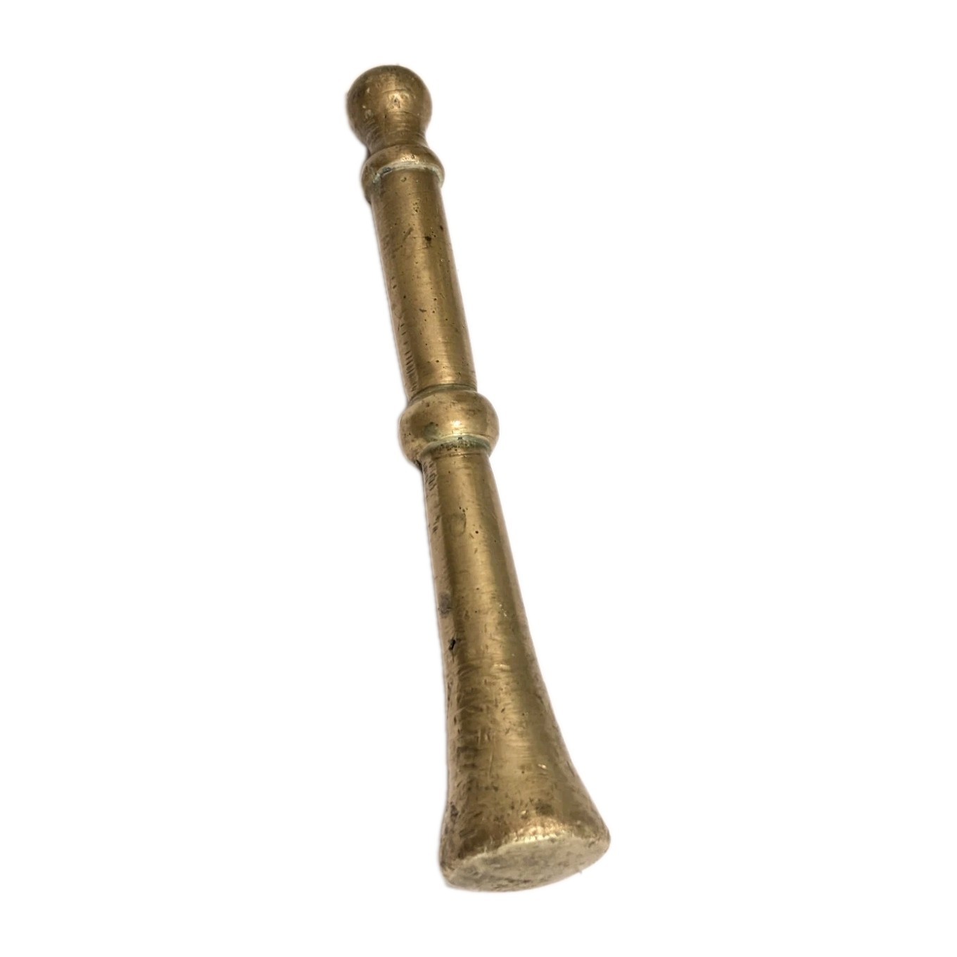 Apothecary 5.3lb Brass Mortar and Pestle 6″x4.75″ Chalice Goblet Form Vintage