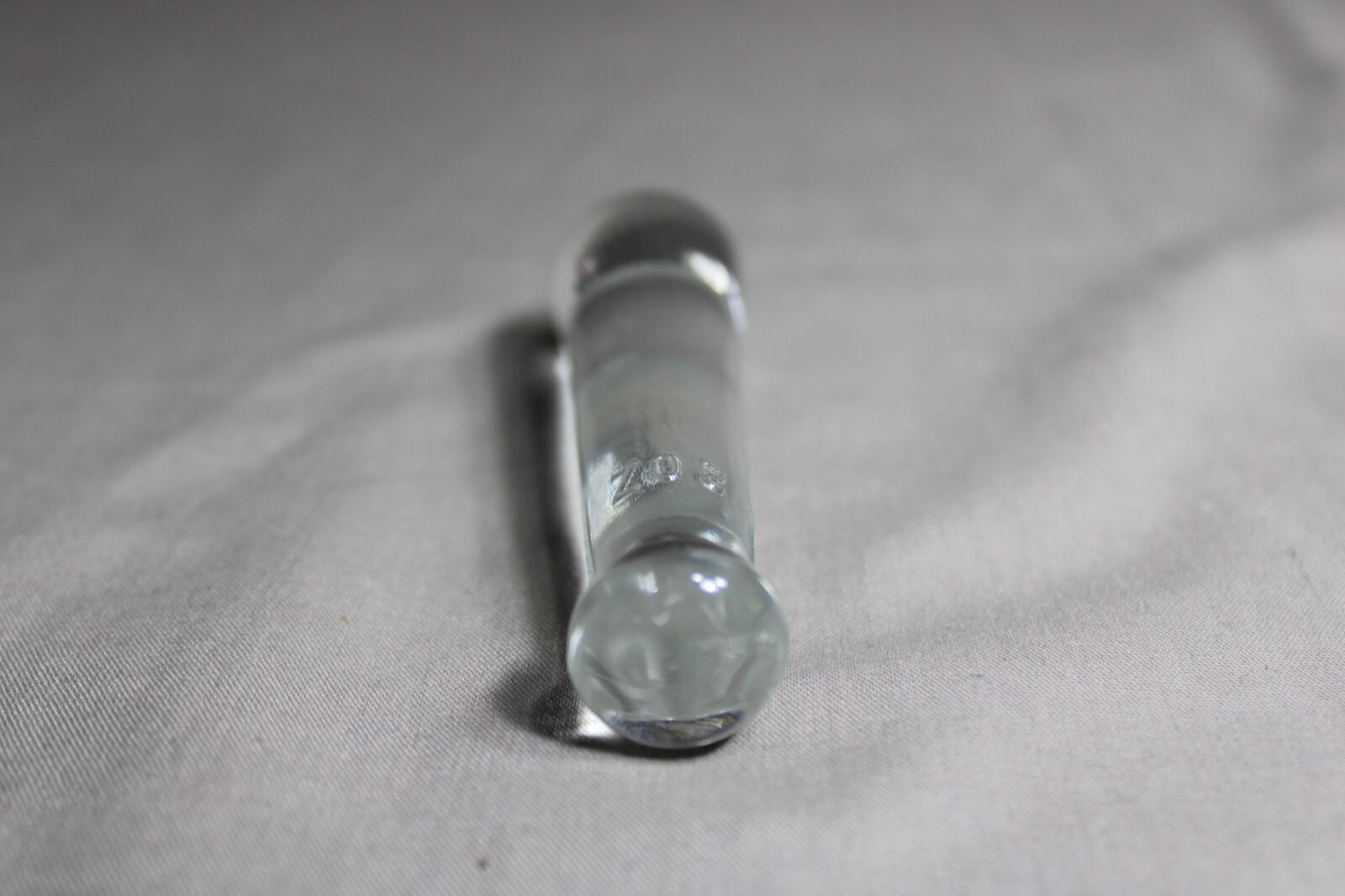 1 Clear Glass 4 1/2″ Long 2 Oz PHARMACY PESTLE