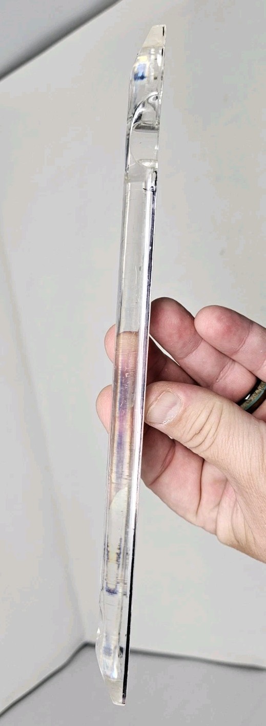 VTG Risperdal Risperidone Drug Rep Swag Hard Plastic Acrylic Magnifying Ruler