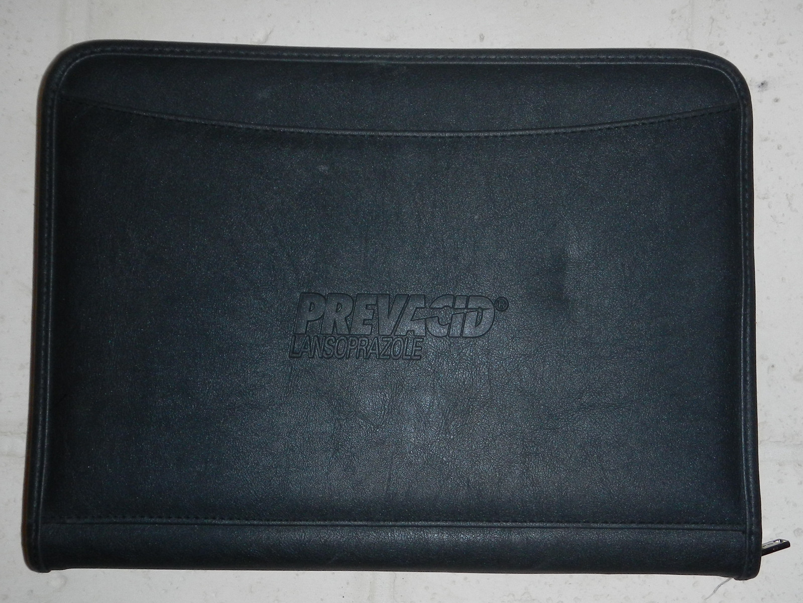 Prevacid Lansoprazole Drugs Pharmaceutical Logo Leeds Leather Padfolio Notebook