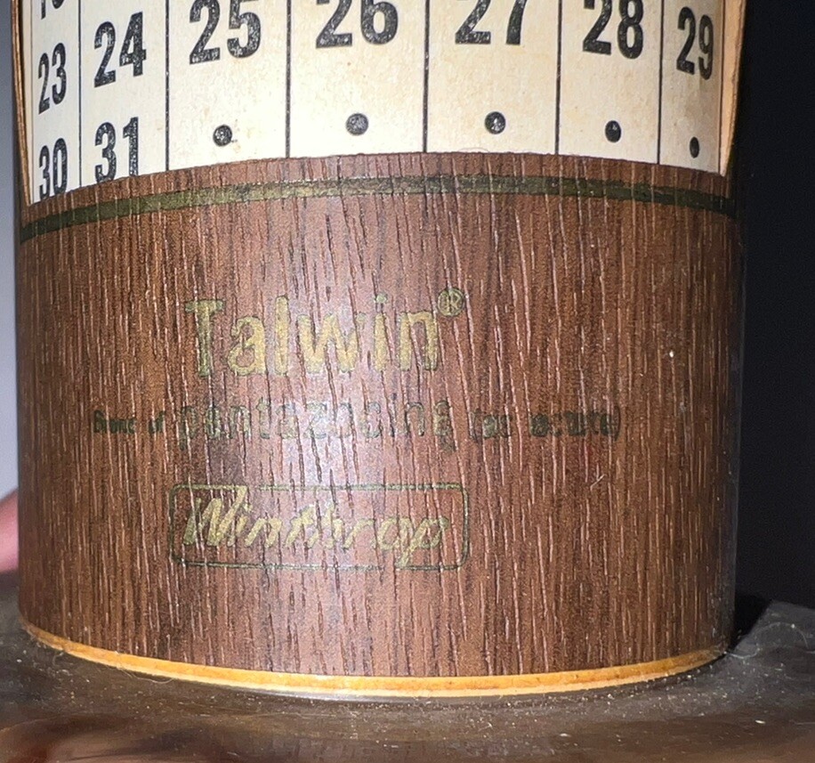 Vintage Talwin Pentazocine Discontinued Drug Advertising Calendar Pencil Holder
