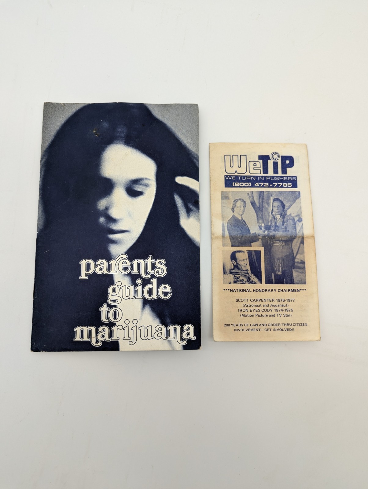 1970’s We Tip Iron Eyes Cody & Parents Guide to Marijuana