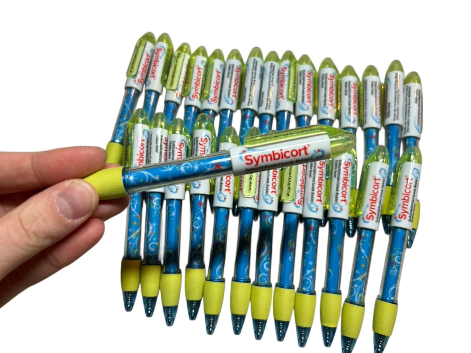 Lot Of SYMBICORT Drug Rep Advertising Pharmaceuticals Collectable Pens Pharma