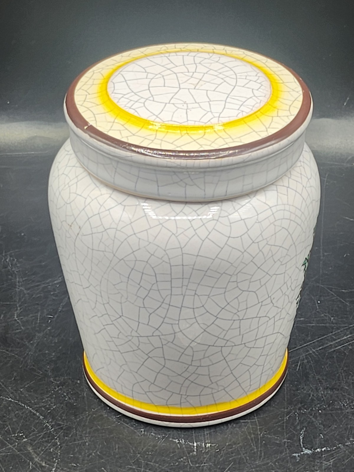 Vintage Apothecary Jar Herr Keramik “Unct Zinci”. Germany *READ *