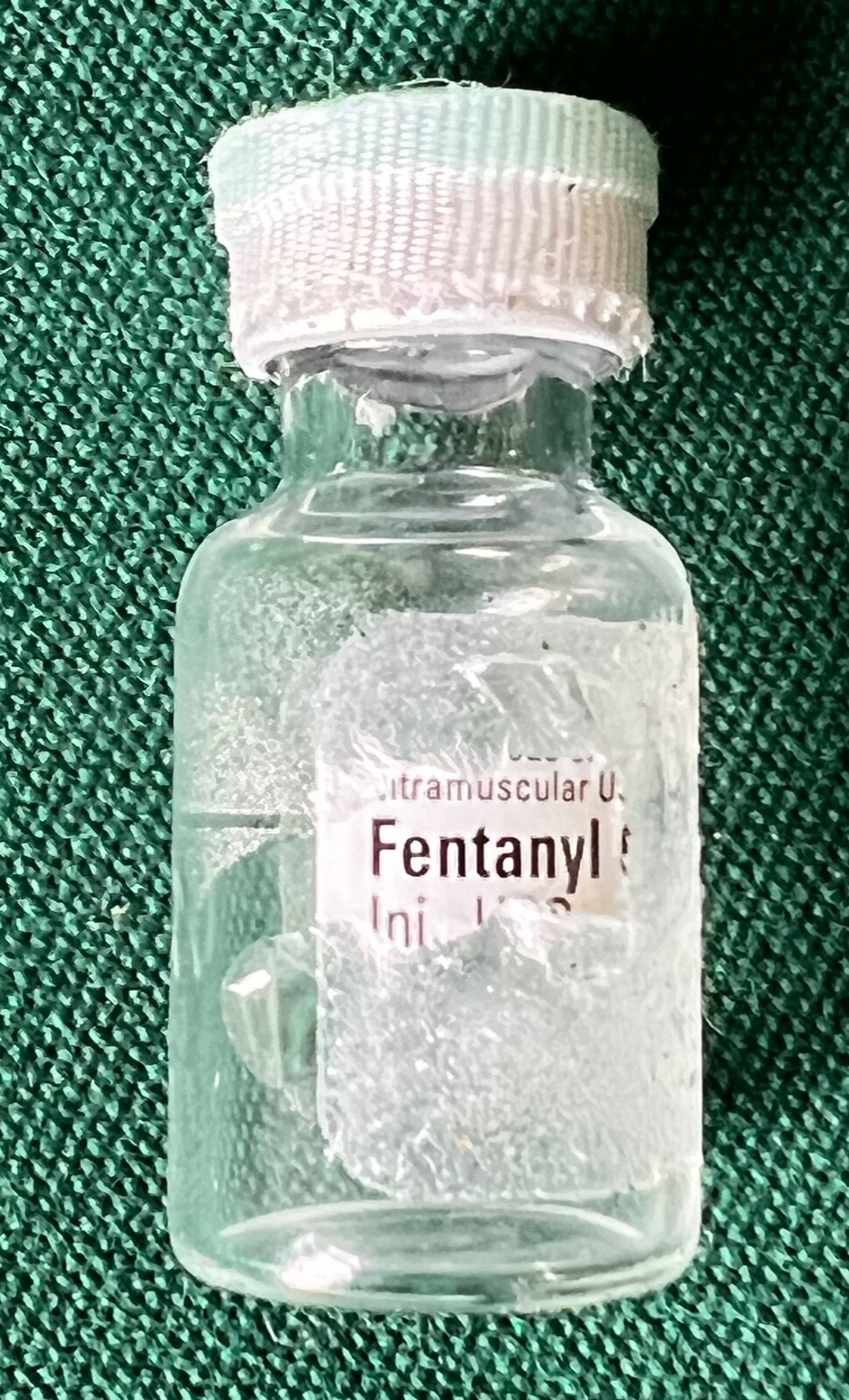 vtg empty clear vial for display #1