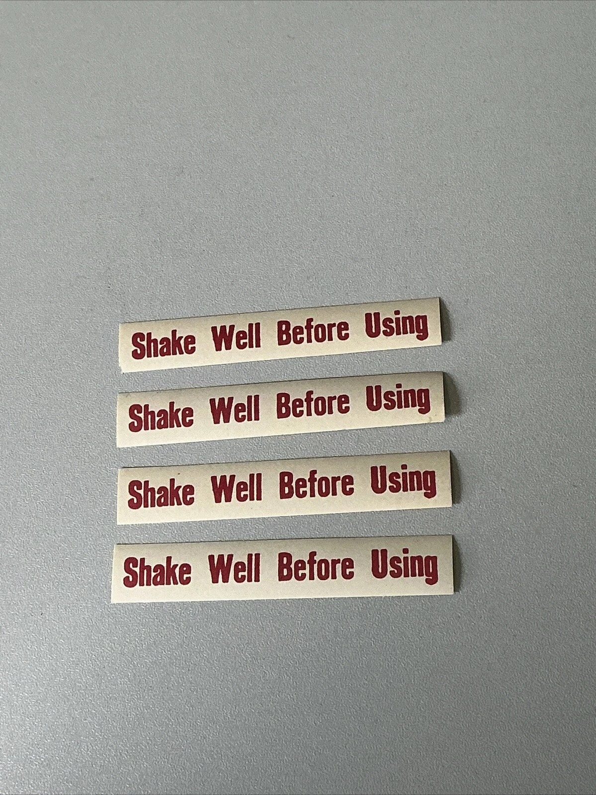 Vintage Pharmacy Labels Shake Well Before Using Lot of 4 NOS