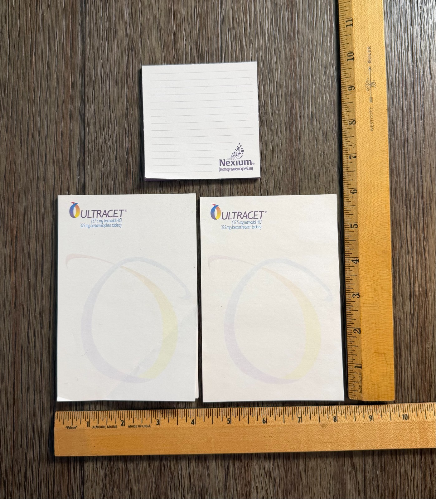 Vintage Pharmaceutical Drug Note Pad Paper – Lot – Ultracet and Nexium