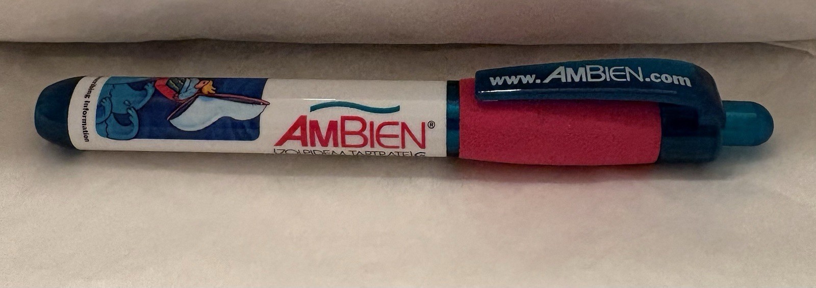 VTG AMBIEN PENLIGHT PHARMA ADVERTISING DRUG REP LOGO NEW RARE Tested-Works