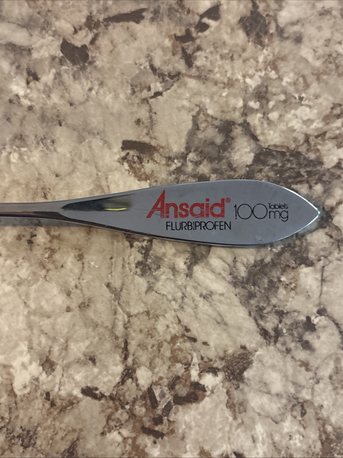Vintage Ansaid Flurbiprofen Pharmaceutical Drug Rep Advertisement Reflex Hammer