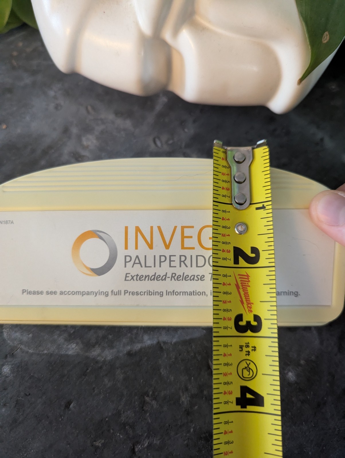 Vintage 90s Pharmaceutical Drug Rep Invega Magnetic Clip For Papers Chips