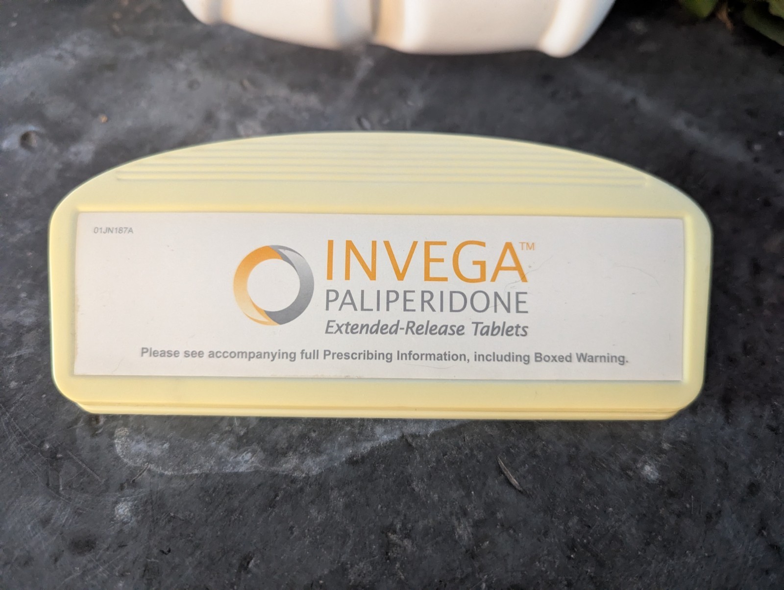 Vintage 90s Pharmaceutical Drug Rep Invega Magnetic Clip For Papers Chips