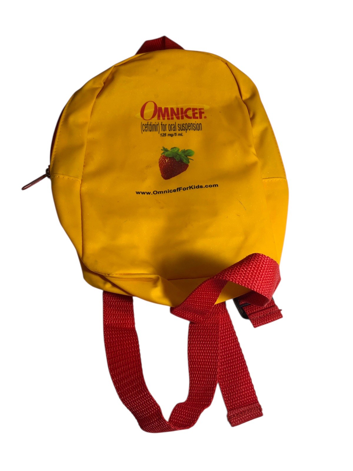 Small Yellow And Red Backpack Omnicef (cefdinir) For Oral Suspension