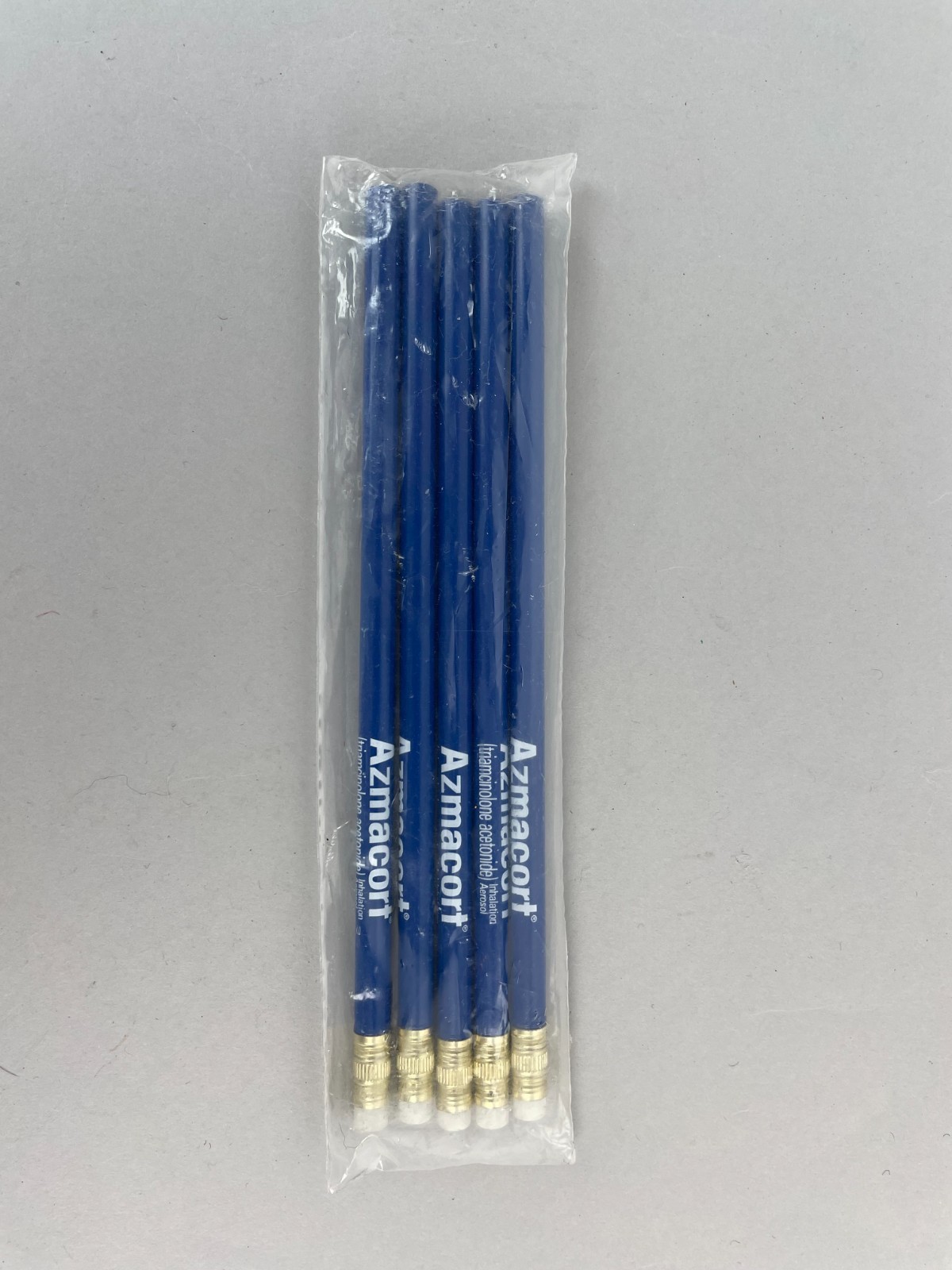 VTG NEW 5 Azmacort Drug Rep Pencils Pharmaceutical Doctor Office Deadstock
