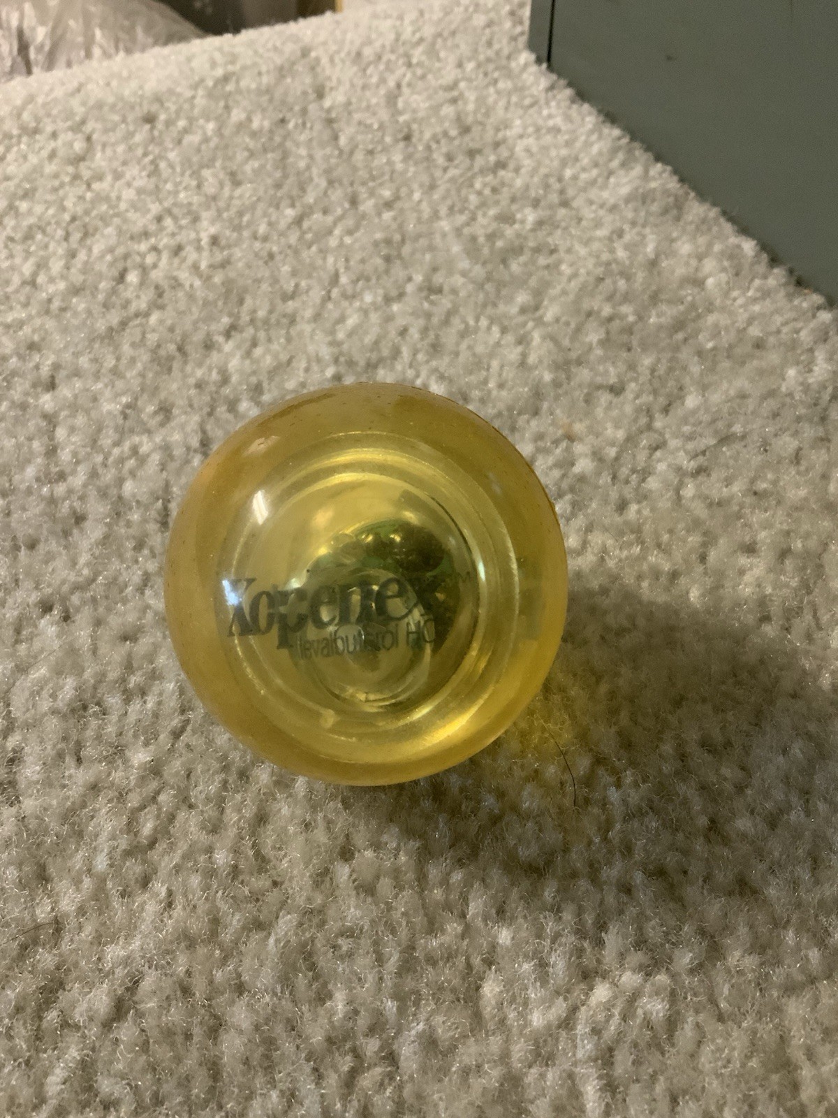Vintage Xopenex Pharmaceutical Advertising Clear Rubber Bouncy Ball Rare