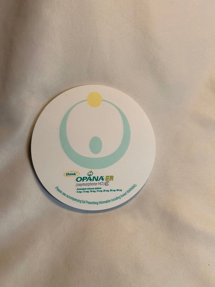 Opana ER Oxymorphone Pharma Rep Collectible Sticky Note Pads Pandas Medical