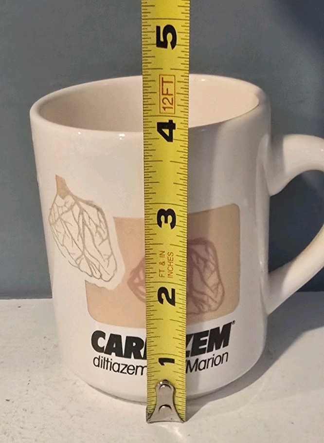 Vintage Cardizem diltiazem HCl Coffee Mug Pharmaceutical Drug Rep Pharma Promo
