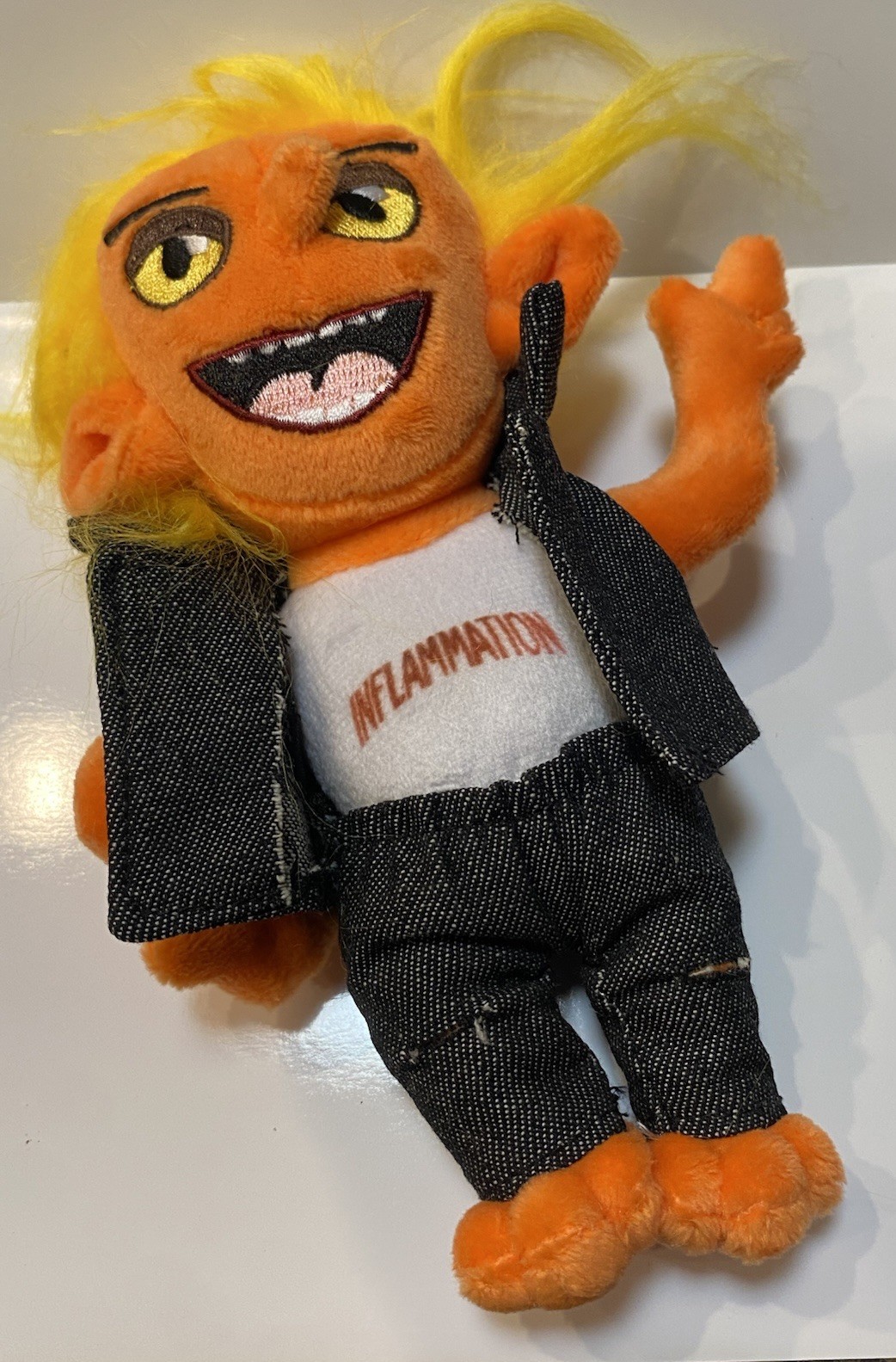 NEW RARE PROMO XIIDRA INFLAMMATION VILLAIN PHARMACEUTICAL REP STUFFED PLUSH TOY