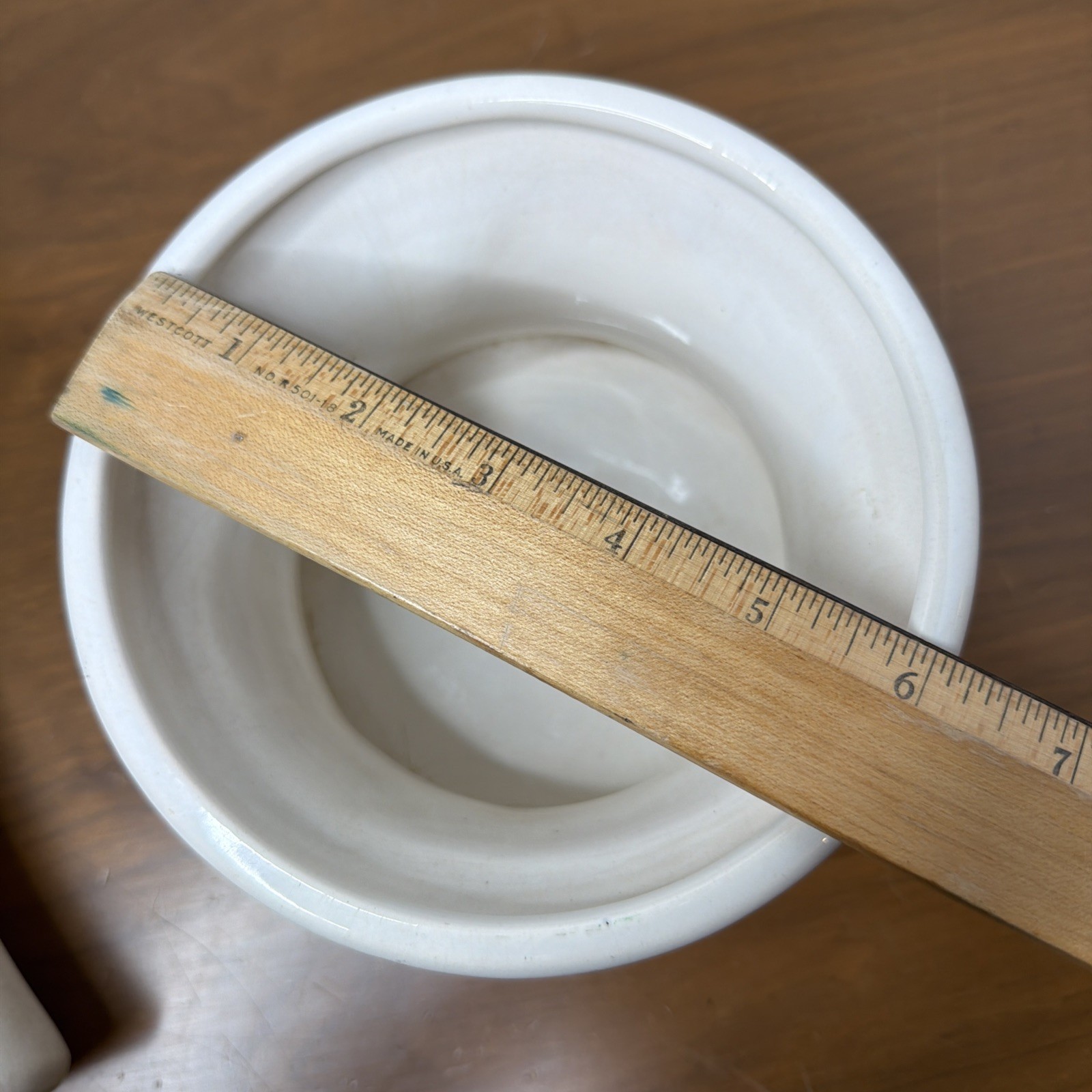 VINTAGE RX Pharmacy DISPLAY Large Mortar and Pestle White