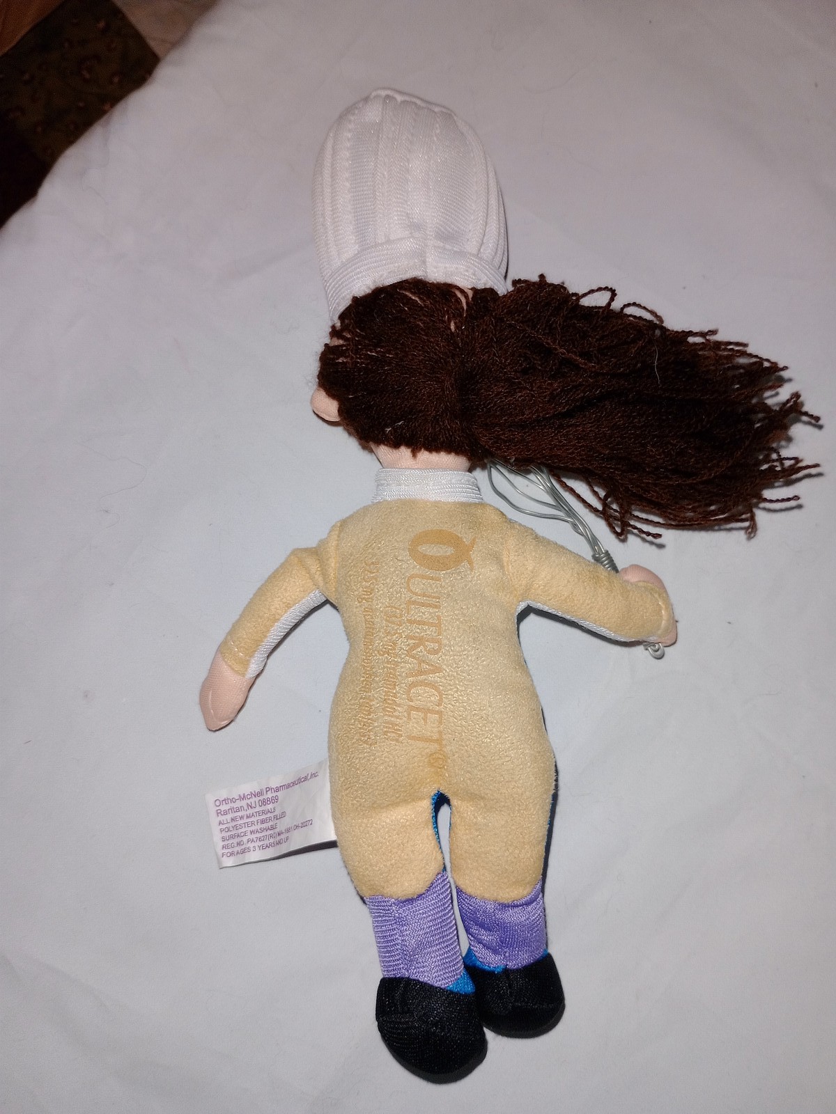 Ultracet Promotional Chef Plush Doll with Whisk Pharmaceutical Promo Toy
