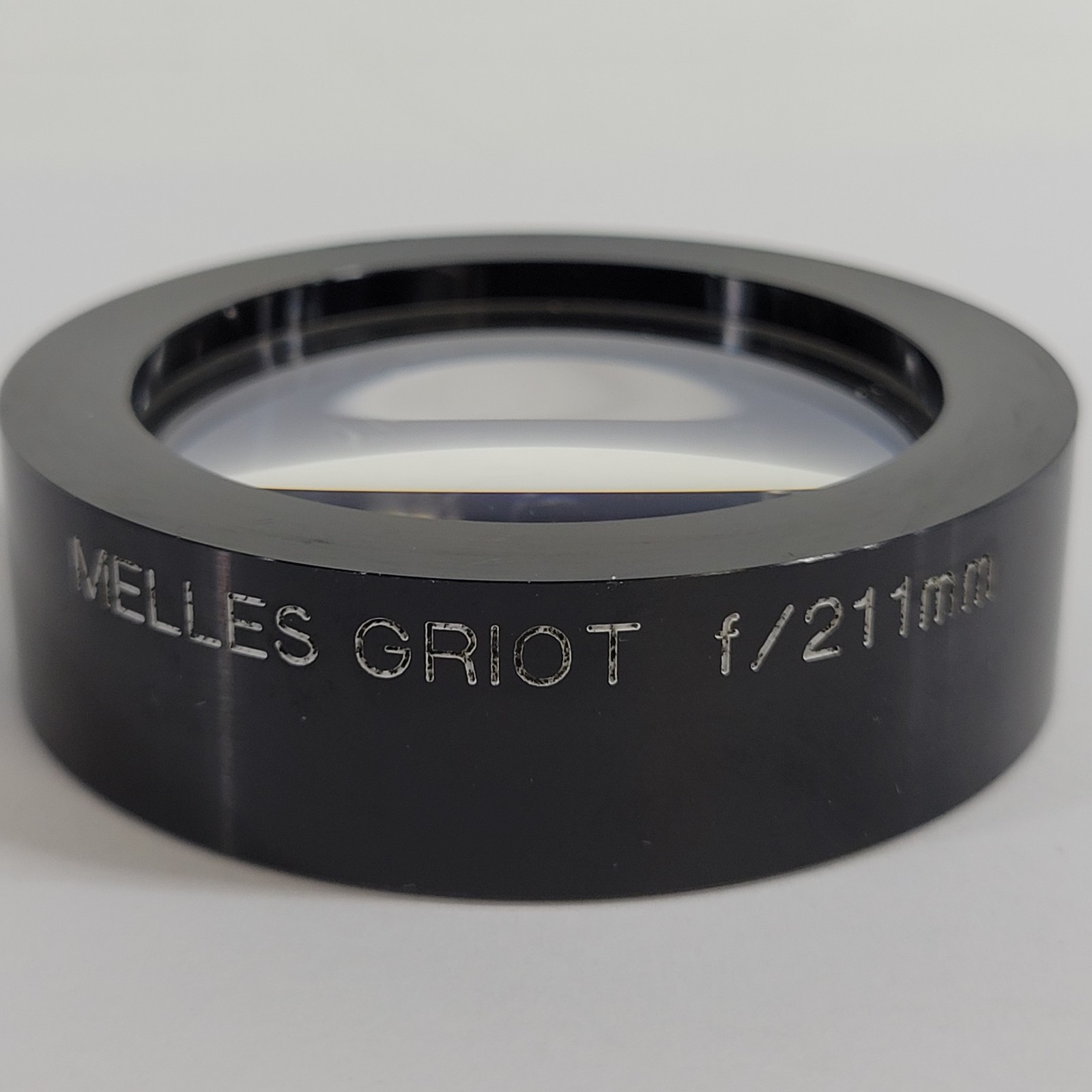 Melles Griot f/211mm 26mm Circular Convex Lens For Optical Applications