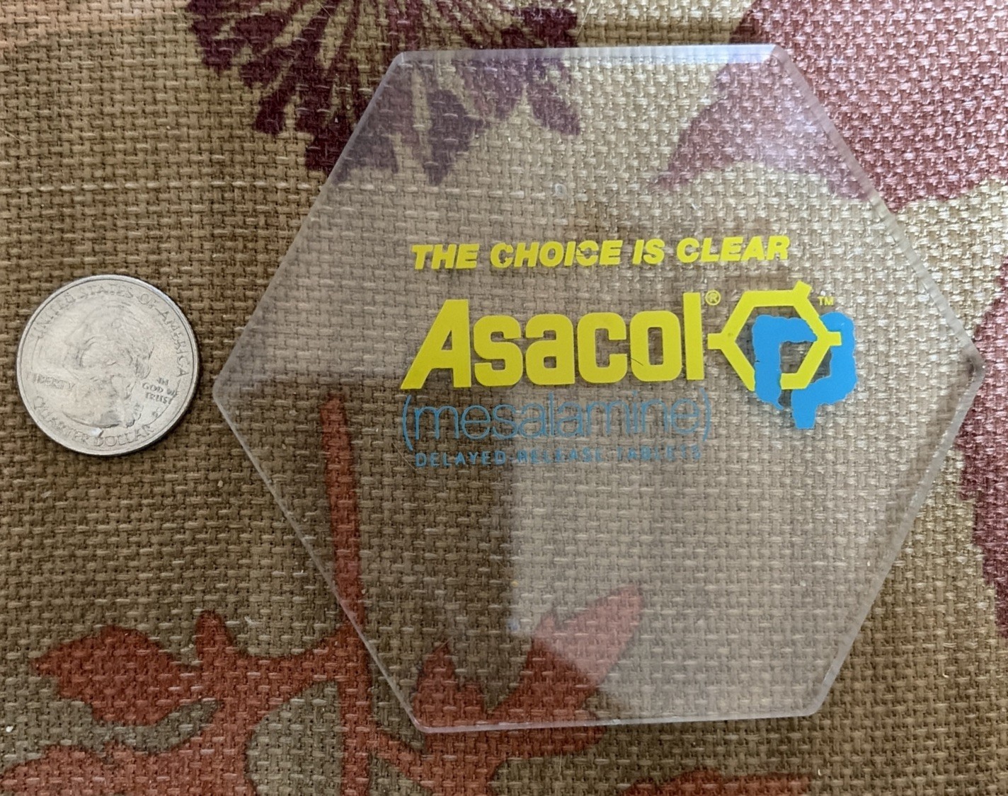 Asacol Coaster – Drug Pharmaceutical Promo Medical Advertising – Very Rare