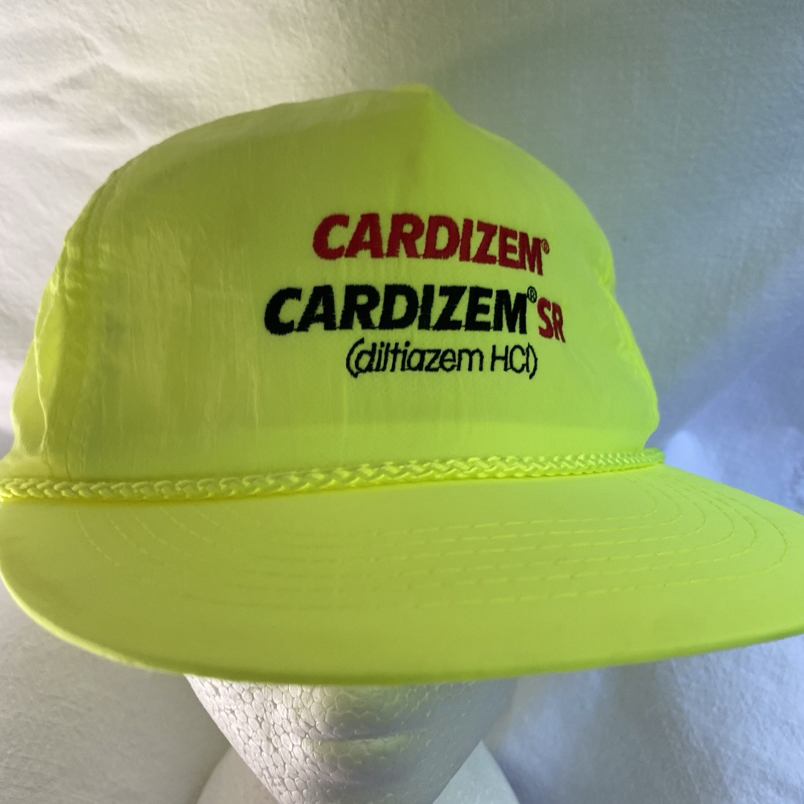 Cardizem Neon Baseball Cap Hat Rare Drug Rep Advertising Big Pharma