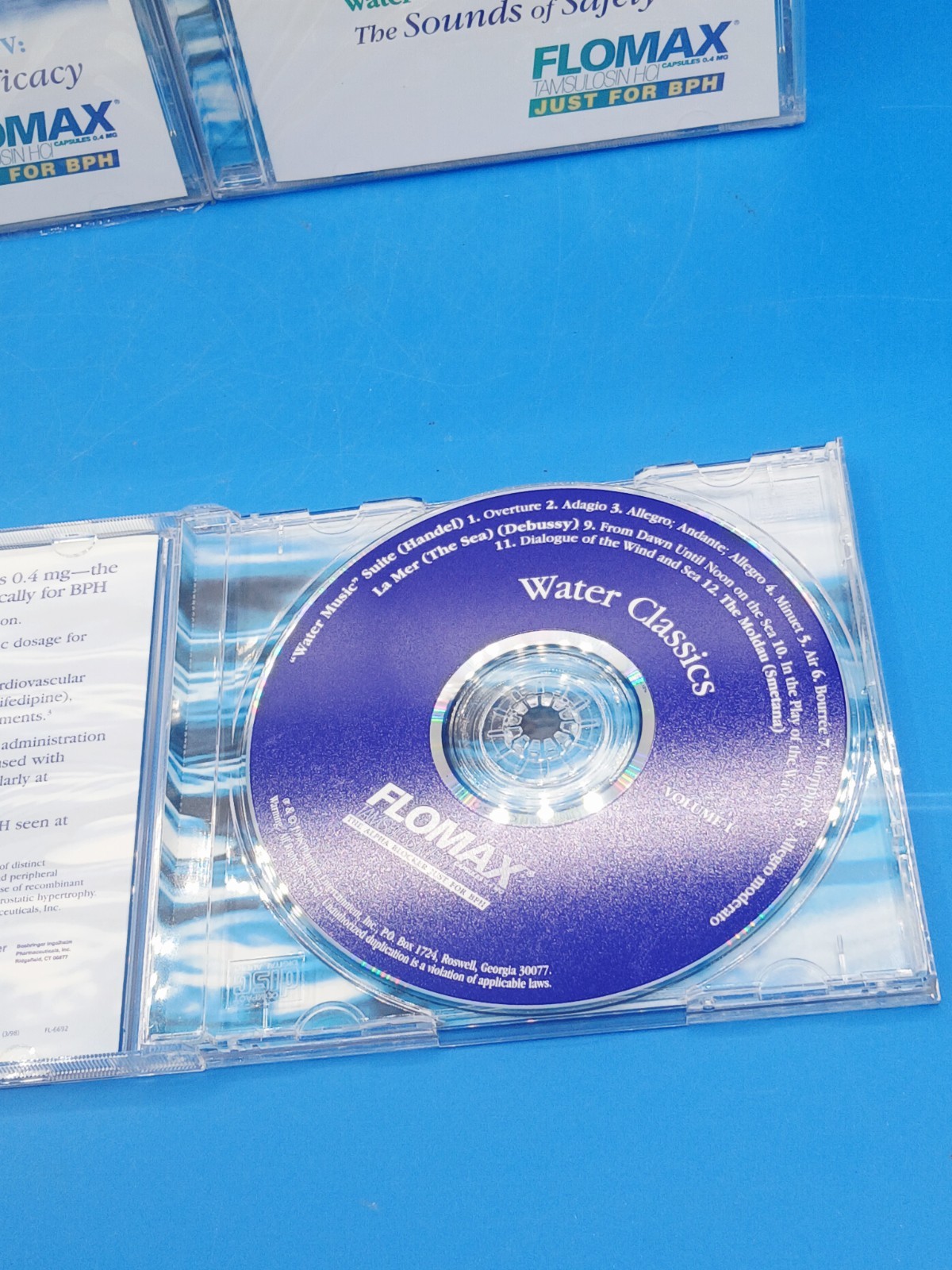 Flomax VOL 1,2,3 CD Water Classics Flomax BPH Vol IV, & V. 4 New, One Used RARE.