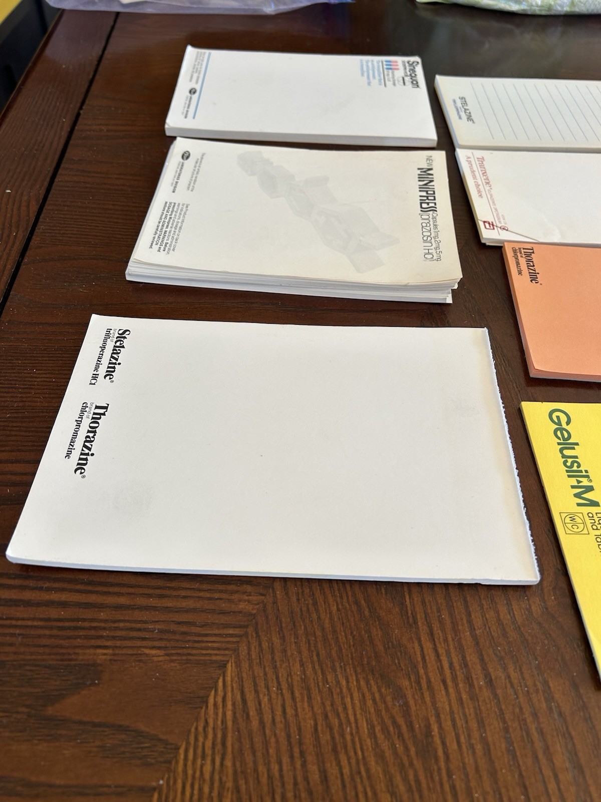Pharmaceutical Drug Rep Collectable Vintage Note Pad Lot 1970s