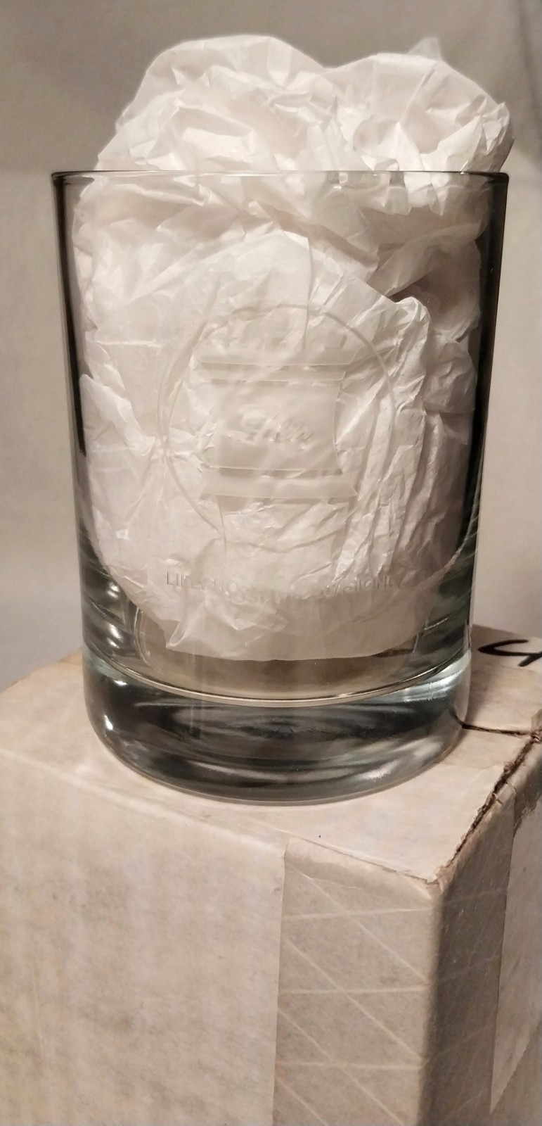 Lilly Logo Pharmaceutical Glassware Set of 6 Commemorating Hospital Division