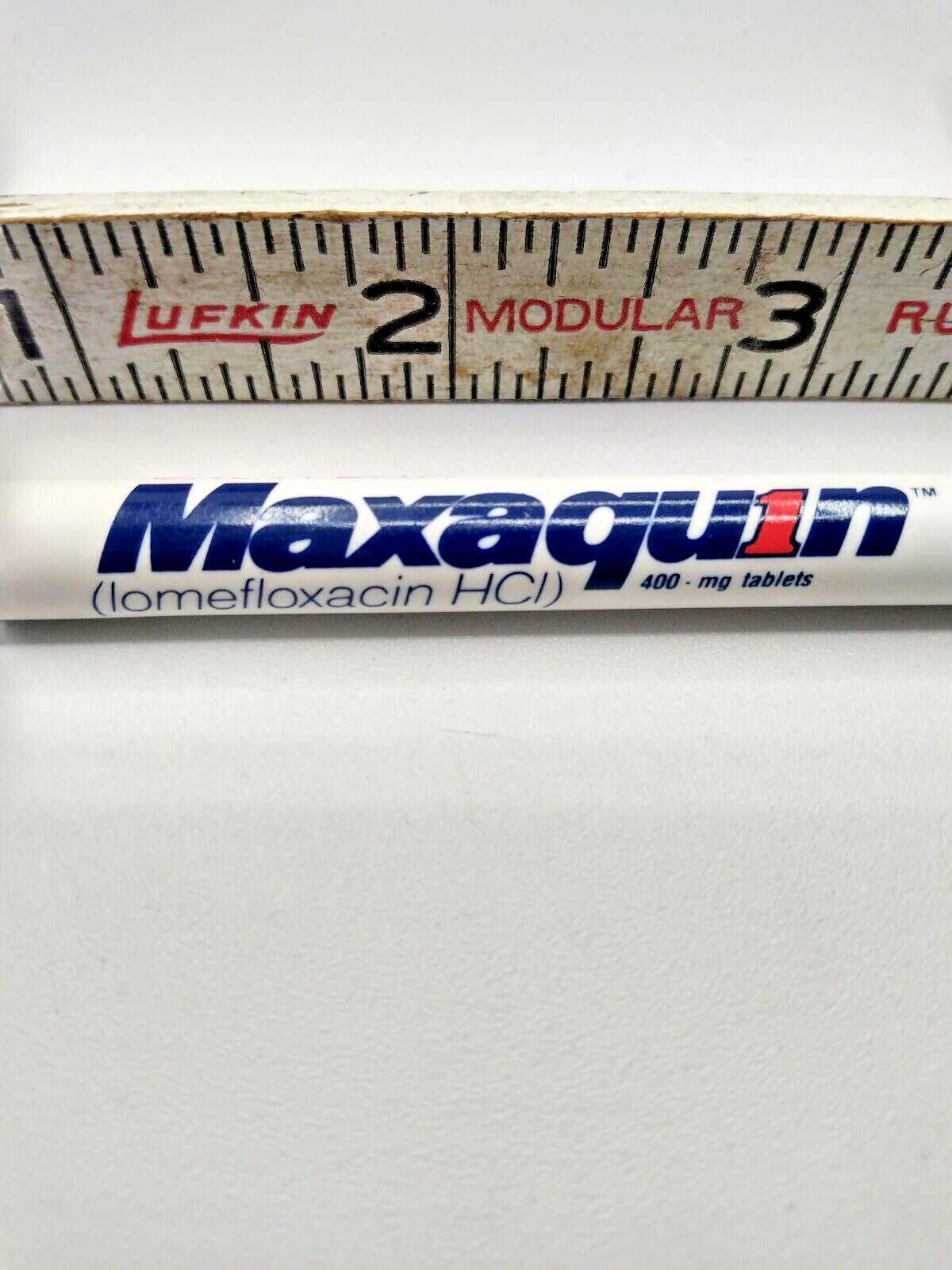 MAXAQUIN LOMEFLOXACIN HCL Pharmaceutical Drug Rep Pen Vintage Retro Rare