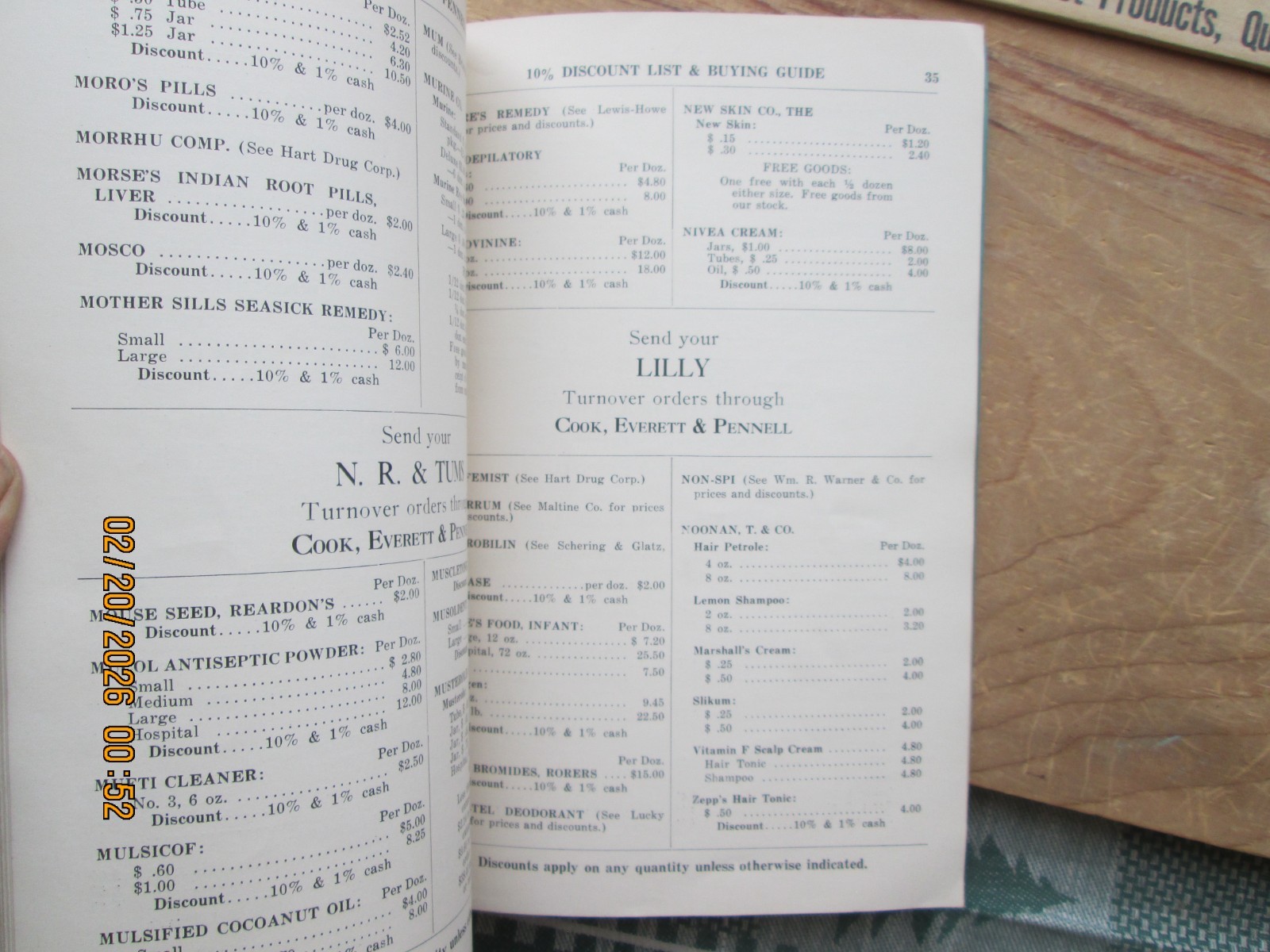 cook everett & pennell portland ME Pharmaceutical catalog