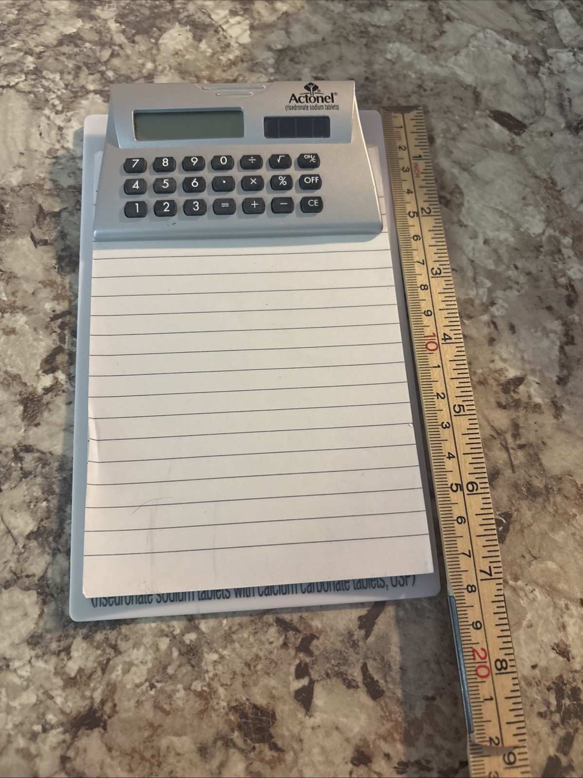 Asacol Mesalamine Tablets Pharmaceutical Advertising Mini Calculator Clipboard