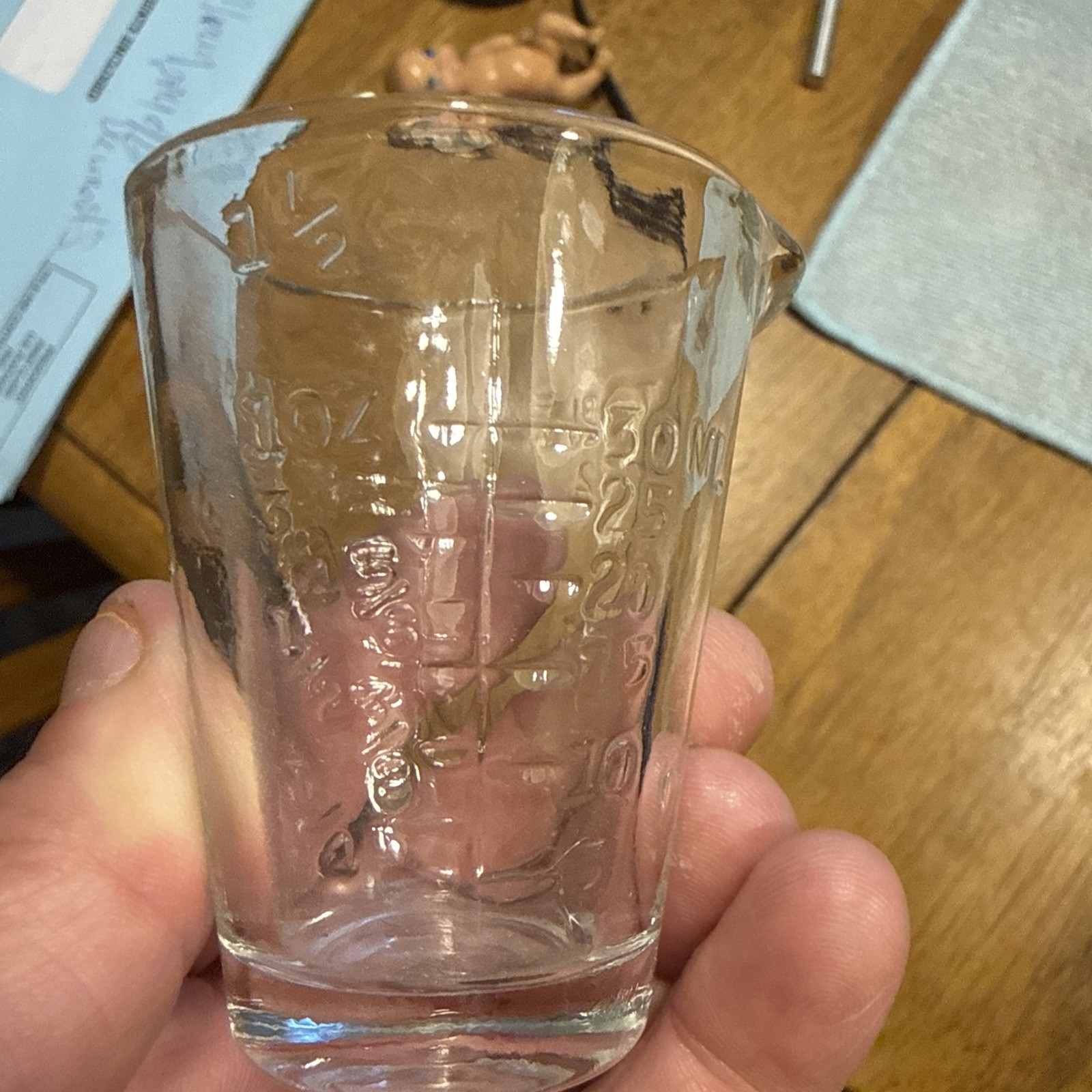 Vintage Apothecary Measuring Glass “Dessert” Marker Medicine Shot Glass