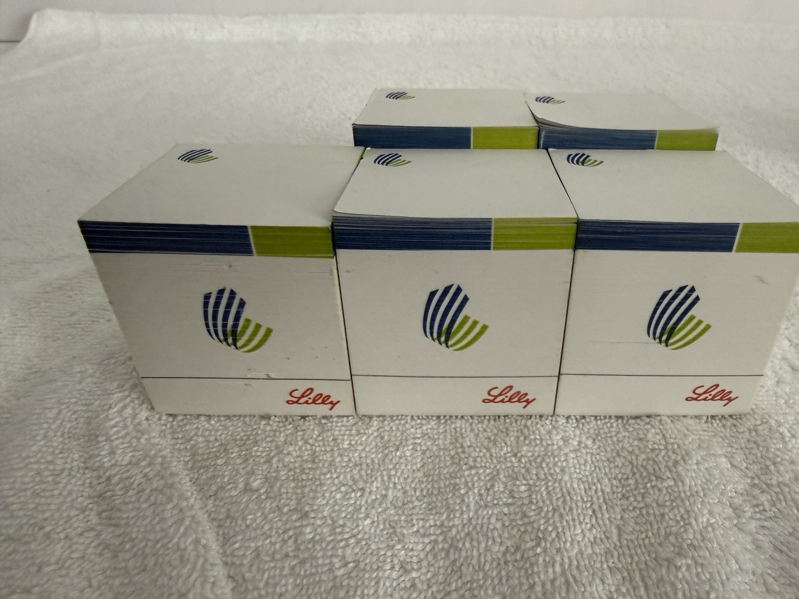 Lot of Lilly Pharmaceutical Drug Rep Notepad Sticky Notes Cube 2 x 2 x 2 Small