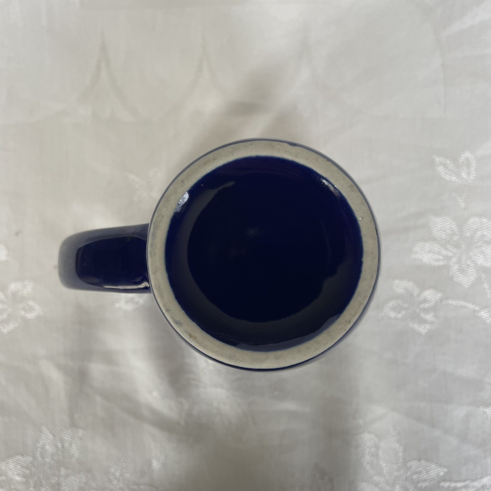 Pfizer Pharmaceutical Advertising Coffee Mug Drug Promo Vaccine 18 oz Indigo